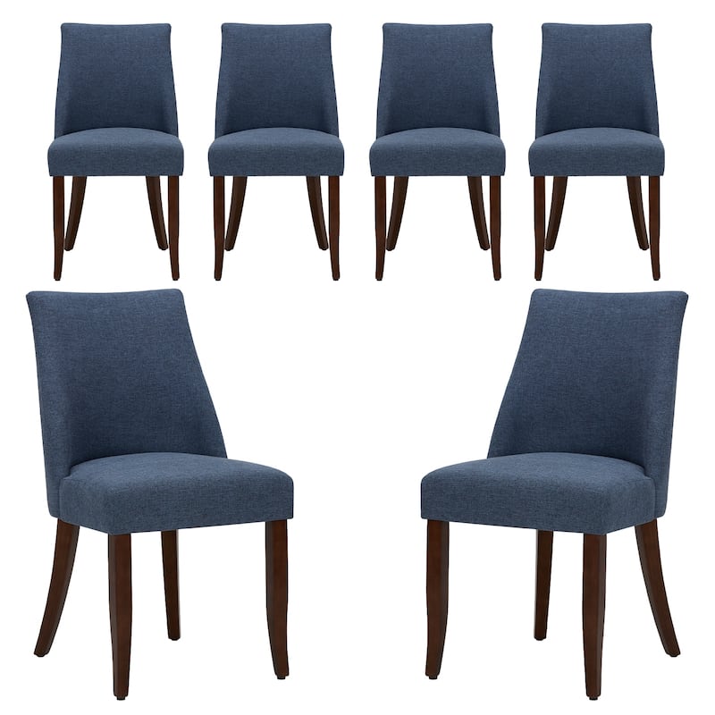 RENEWLINE Contemporary Dining Chair（Set of 2/4/6 - Upholstered Backrest & Wood Frame