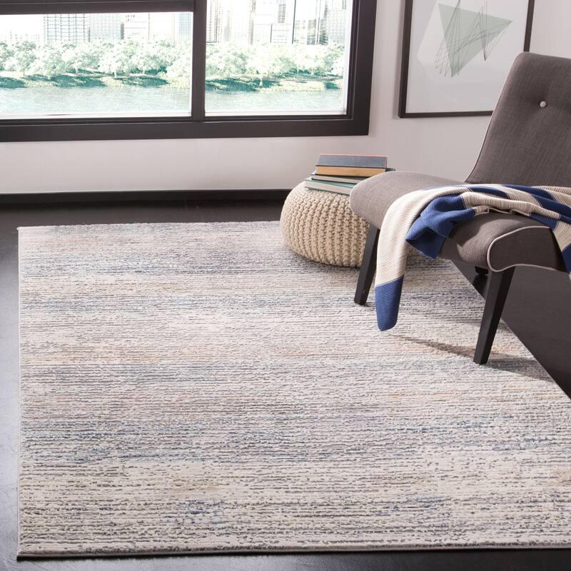 Martha Stewart Sabien Contemporary Abstract Rug - 8' x 10' - Cream/Light Grey