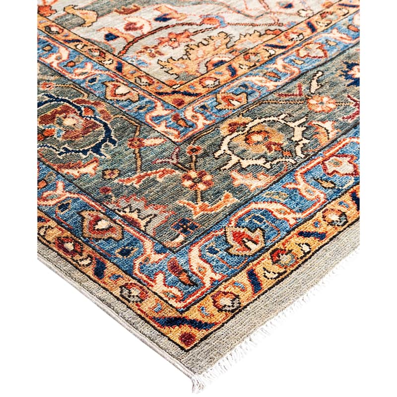 Serapi One-of-a-Kind Hand-Knotted Area Rug - Gray - 7' 11" x 9' 9"