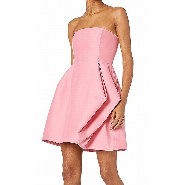Shop Halston Heritage Womens Dress Pony Pink Size 2 Shift Folded