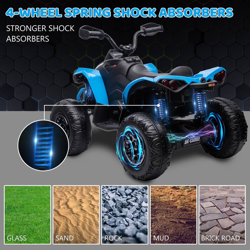 12V Kids ATV Ride on Toy Car Bombardier Licensed BRP Can-am 4 Wheeler