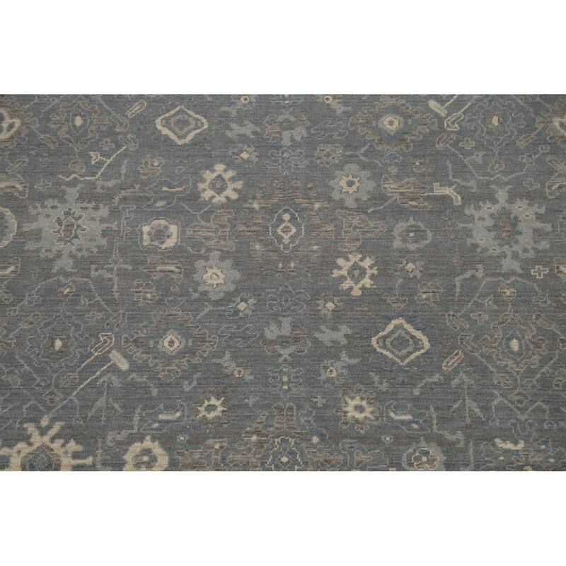 Silver Washed Turkish Ziegler Wool Area Rug Home Decor Carpet - 6'7" x 9'10"