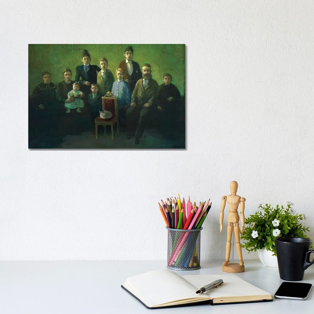 iCanvas "Difficult Family" by Michael Sowa Canvas Print