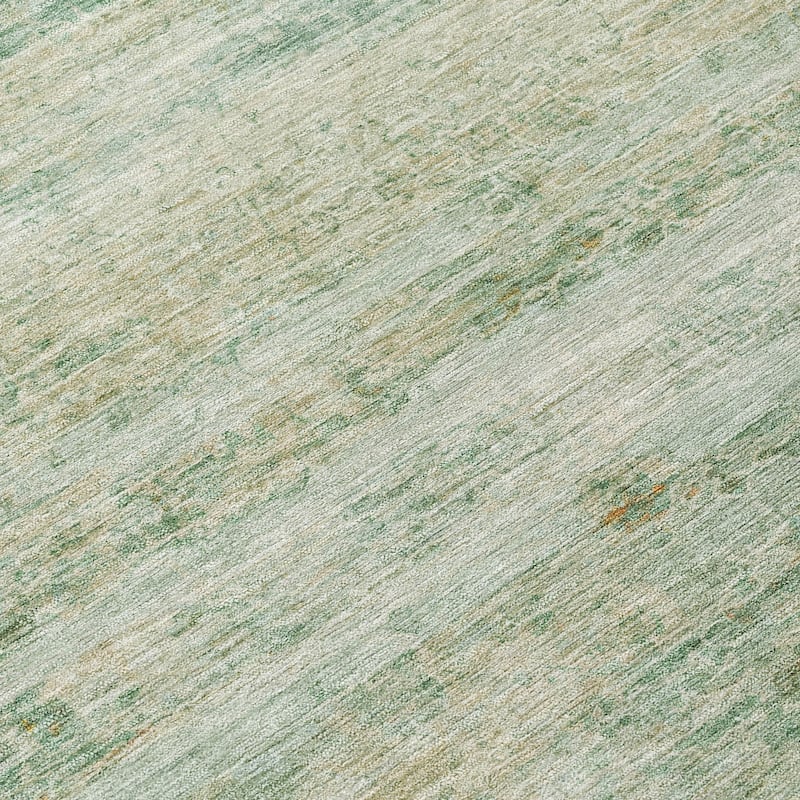 Machine Washable Indoor/Outdoor Watercolor Ombre Chantille Rug