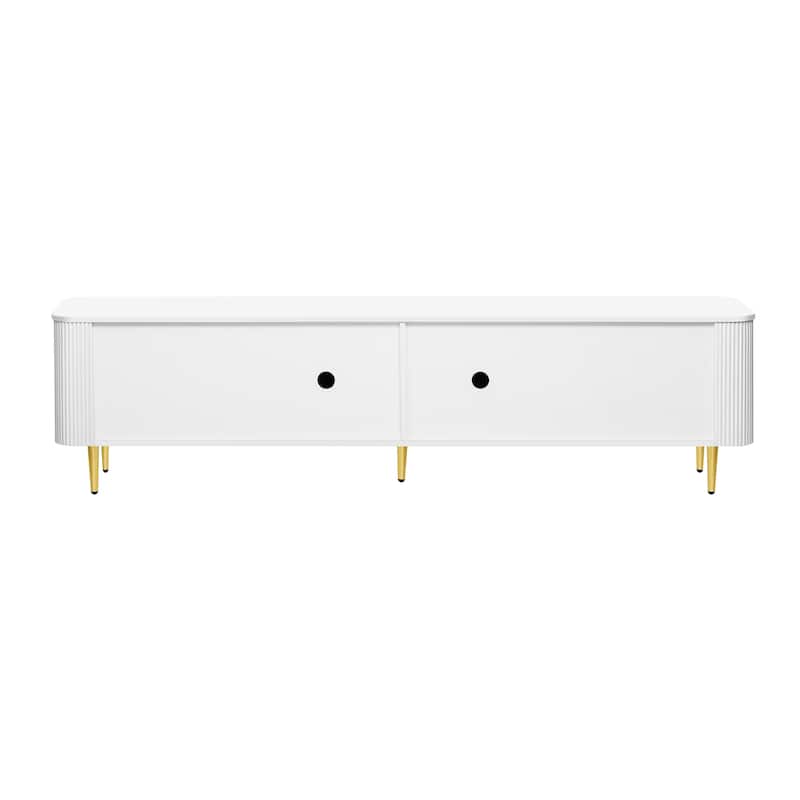 78.7" Minimalist TV Stand for TVs up to 85 Inches, Modern Entertainment Center Media Console with 4 Spacious Cabinets