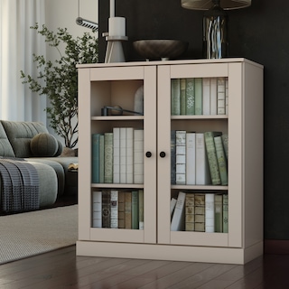 100% Solid Wood 3-shelf Bookcase with Optional Doors by Palace Imports