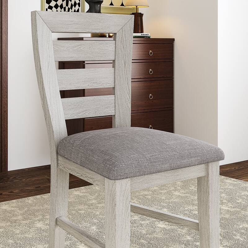 Javlergo Dining Table Set Drop Leaf Kitchen Table and Chairs Set Counter Height Kitchen Island Table Set with Storage