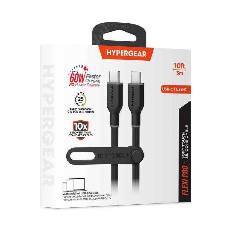 HyperGear Flexi PRO USB-C to USB-C Cable 10ft
