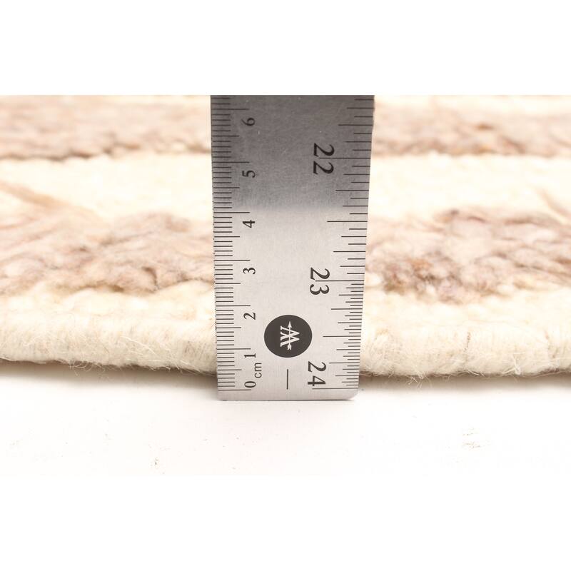 ECARPETGALLERY Braid weave Sienna Tan Wool Rug - 5'3 x 7'9