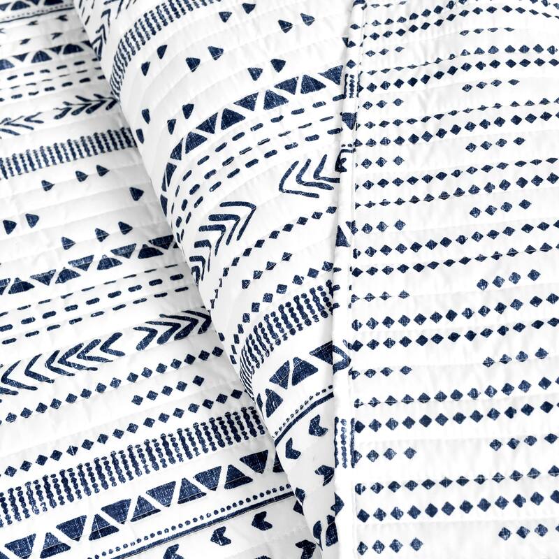 Lush Decor Hygge Stripe 3 Piece Quilt Set