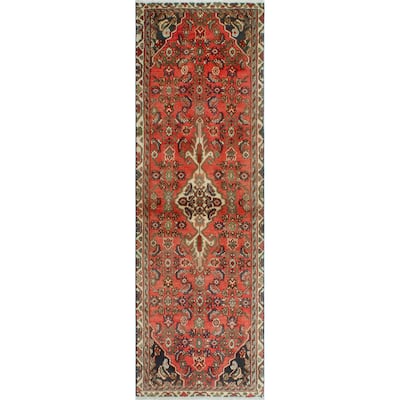 Noori Rug Fine Vintage Distressed New Rust/Ivory Runner - 2'11" x 9'2"