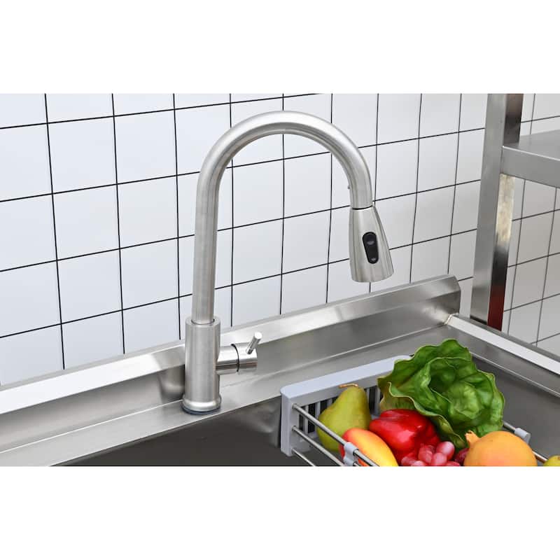 Stainless Steel Utility Sink, Freestanding Sink 1