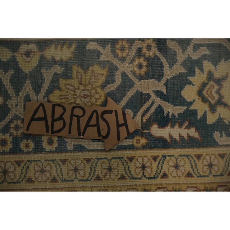 Hand Knotted Oriental 100% Wool Carpet Traditional All-Over Beige & Ivories Ziegler Area Rug - 11' 8'' X 8' 9''