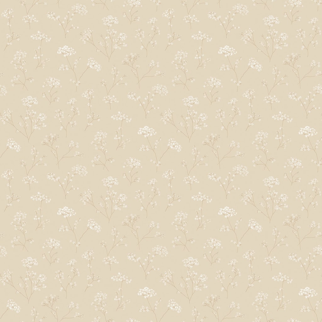 Galerie Wallcoverings Miniatures 3 Cow Parsley Floral Trail Vinyl on Non-woven Matte Wallpaper Roll