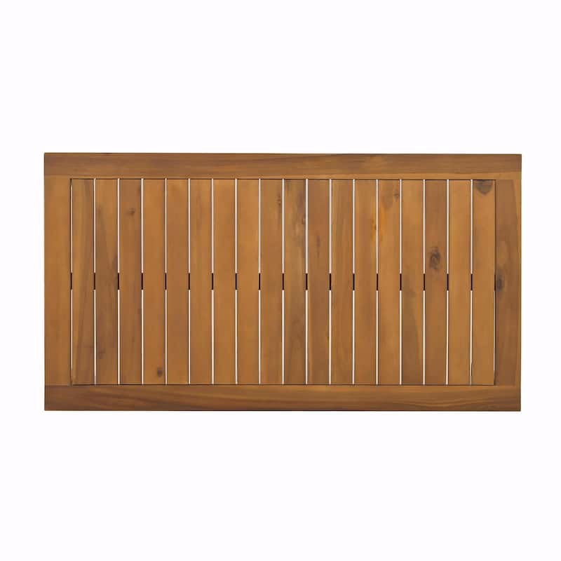 4-Piece Solid Wood Patio Conversation Set
