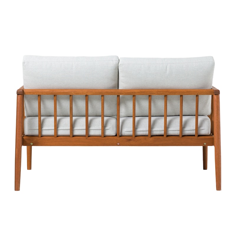 Middlebrook Solid Wood Outdoor Spindle Love Seat