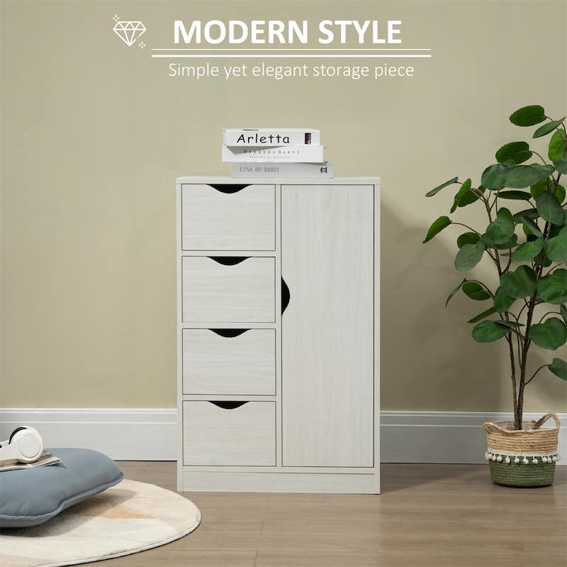Storage Cabinet with Drawers and Enclosed Cabinet P2 Engineered Wood Compact Organizer for Entryway Living Room Bathroom