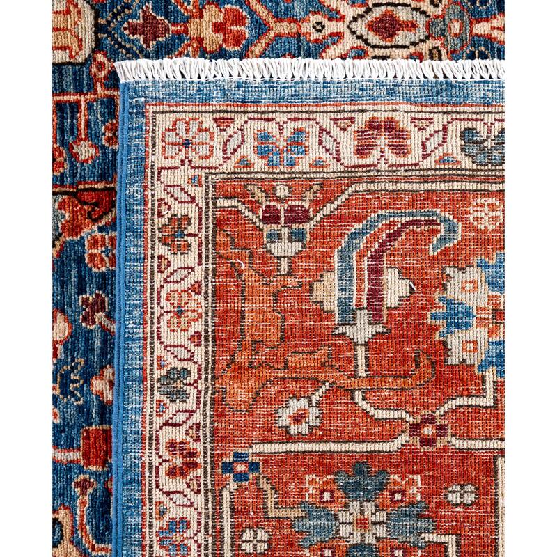 Serapi One-of-a-Kind Hand-Knotted Area Rug - Blue - 8' 0" x 9' 11"