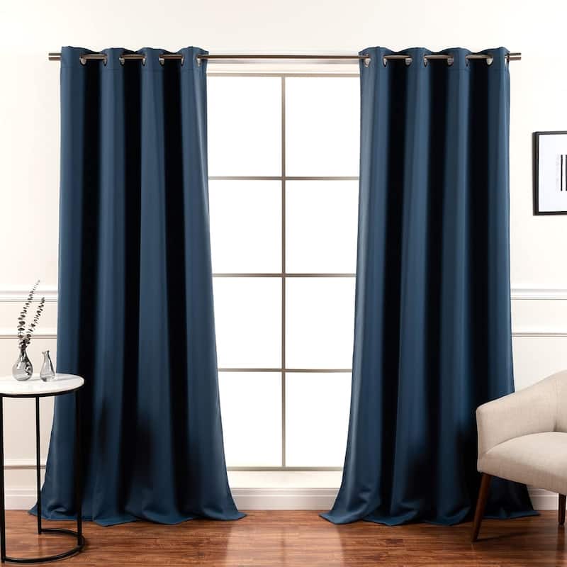Aurora Home Extra Long Grommet Top Thermal Blackout Curtain Single Panel