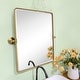 preview thumbnail 75 of 126, TEHOME Woodvale Rectangle Vertical Metal Wall Mirrors