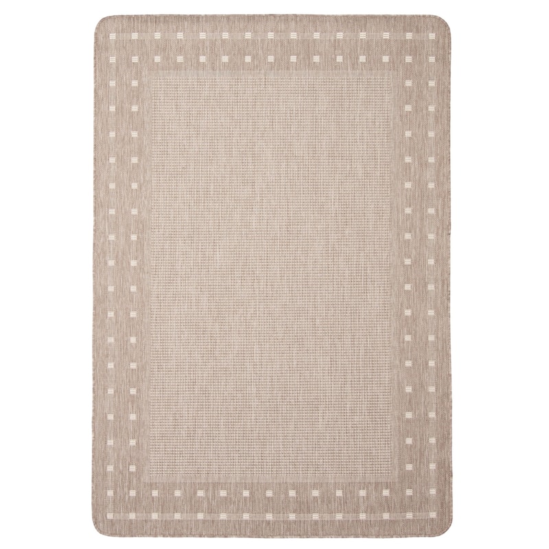 ECARPETGALLERY Nadia Indoor/ Outdoor Rug - 3'3 x 4'7 - Taupe