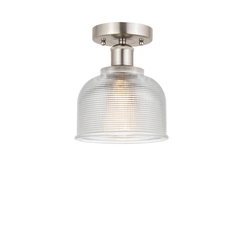 Innovations Lighting Edison Dayton - 1 Light 6" Semi-Flush Mount