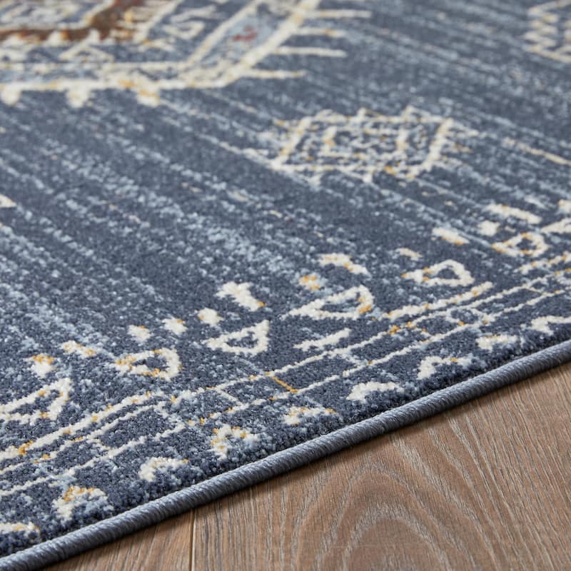 Loomaknoti Alsbrooke Temarnie Blue Area Rug