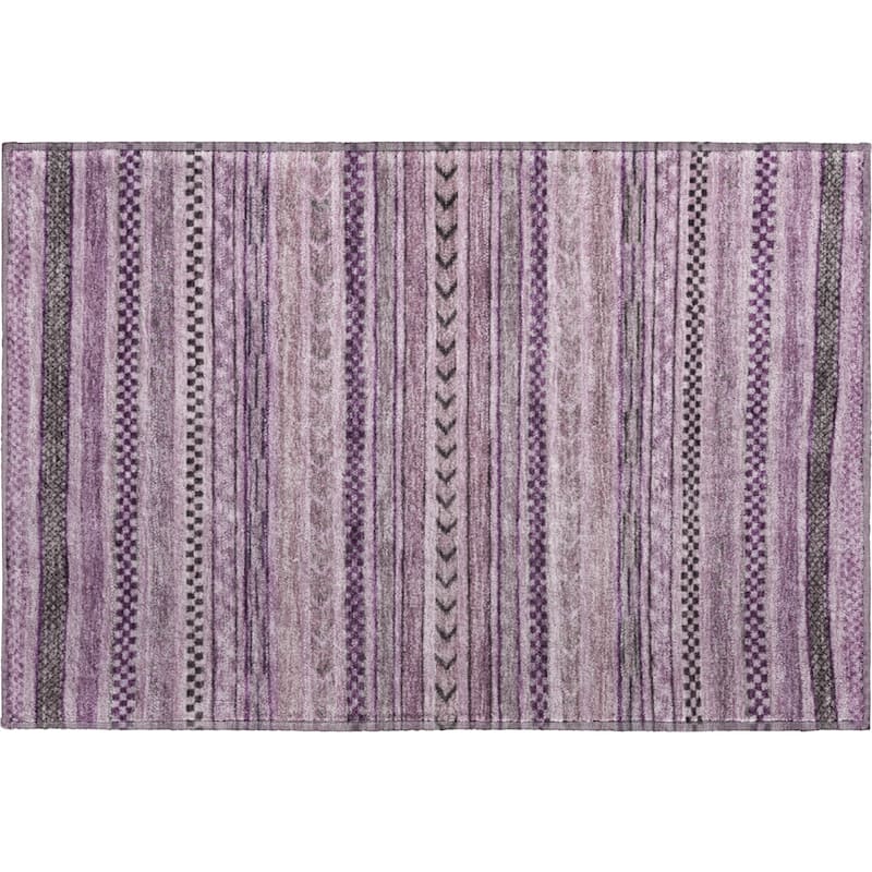 Premium Washable Super Soft Boho Stripes Mayfield Rug
