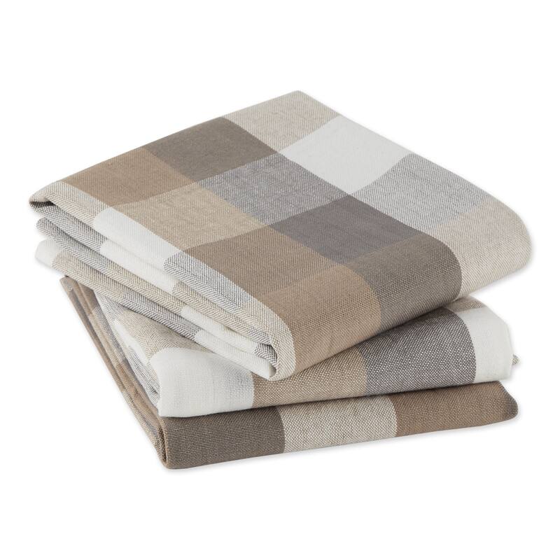 DII Tri Color Check Dishtowel (Set of 3)