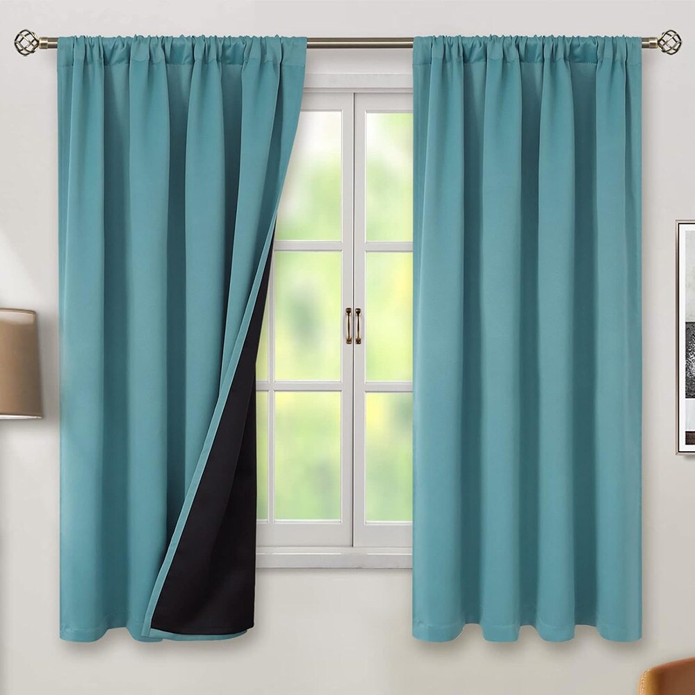Blue Fabric Curtains Bed Bath & Beyond