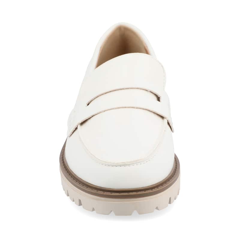 Journee Women's Kenly Loafer - White - 6