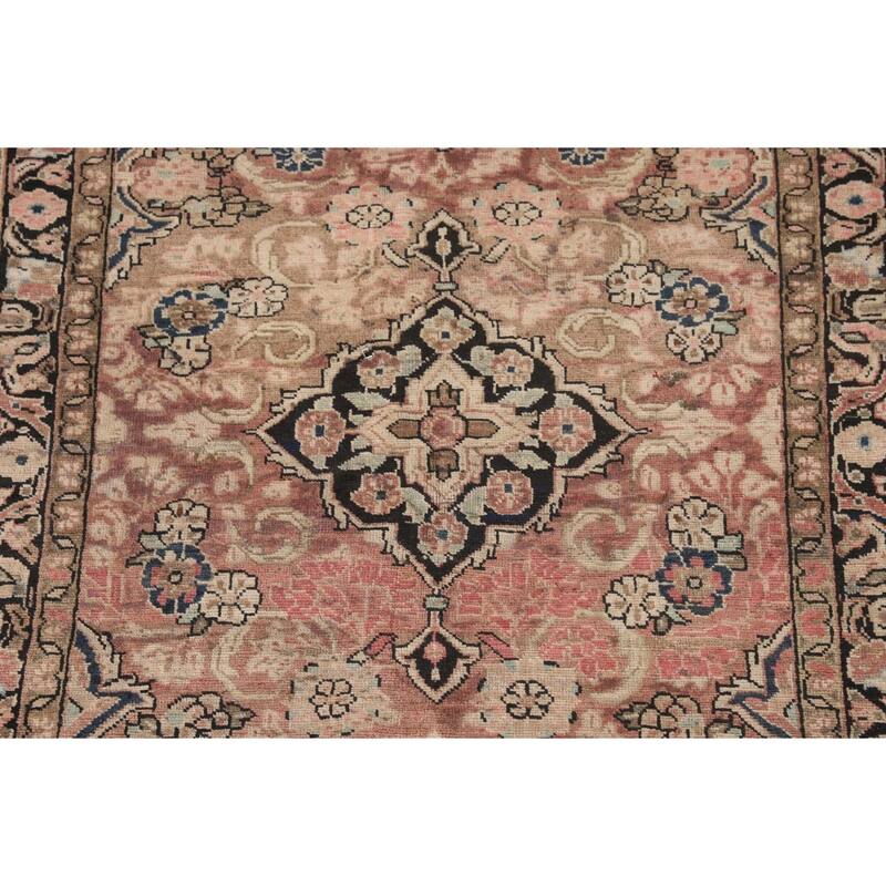 Mahal Antique Persian Area Rug Handmade Wool Carpet - 4'3"x 6'5"