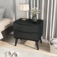 preview thumbnail 26 of 31, Bodo Mid-century Modern Wood 2-Drawer Nightstand by Carson Carrington