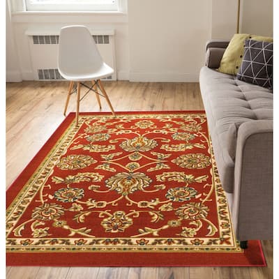 Well Woven Traditional Oriental Area Rug - 7'10 x 9'10