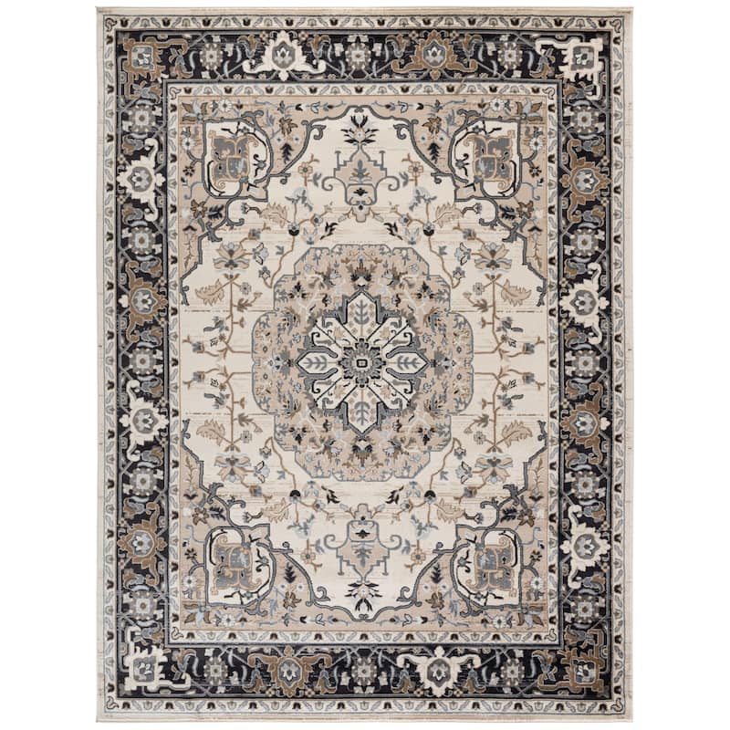 SAFAVIEH Lyndhurst Armida Traditional Oriental Rug - 8' x 10' - Cream/Navy