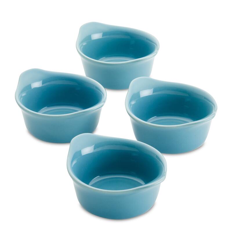 Rachael Ray Ceramics Round Ramekin Dipper Cup Set, 4pc Bed Bath
