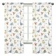 preview thumbnail 1 of 2, Sweet Jojo Designs Watercolor Dinosaur Dino Boy 84in Window Treatment Curtain Panel Drapes Pair Green Blue Jurassic Animal Steel