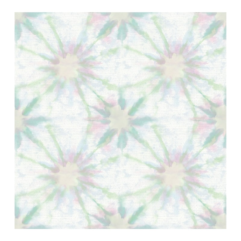 Iris Green Shibori Wallpaper - 20.5in x 396in x 0.025in