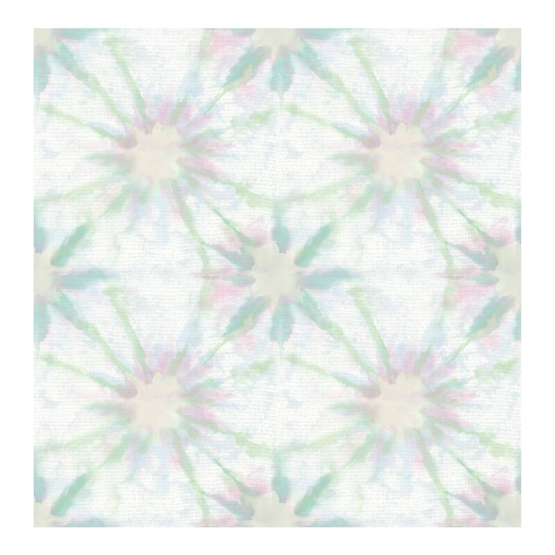 Iris Green Shibori Wallpaper - 20.5in x 396in x 0.025in