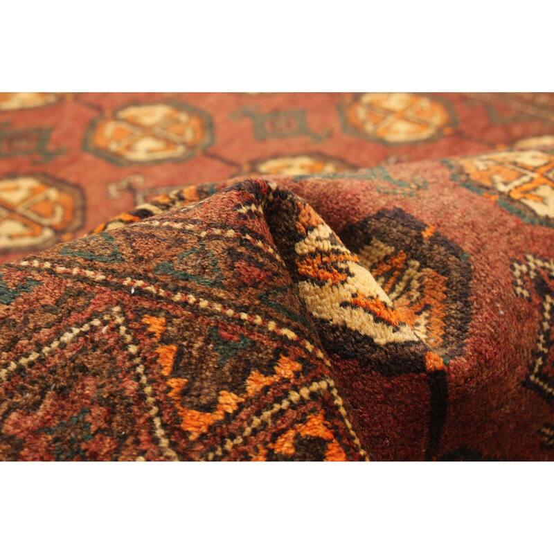 ECARPETGALLERY Hand-knotted Teimani Red Wool Rug - 3'3 x 6'7