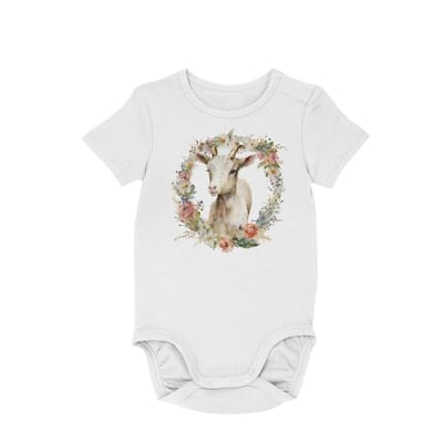 Goat Wreath - Baby Boy Girl Clothes Infant Bodysuit Funny Cute Newborn