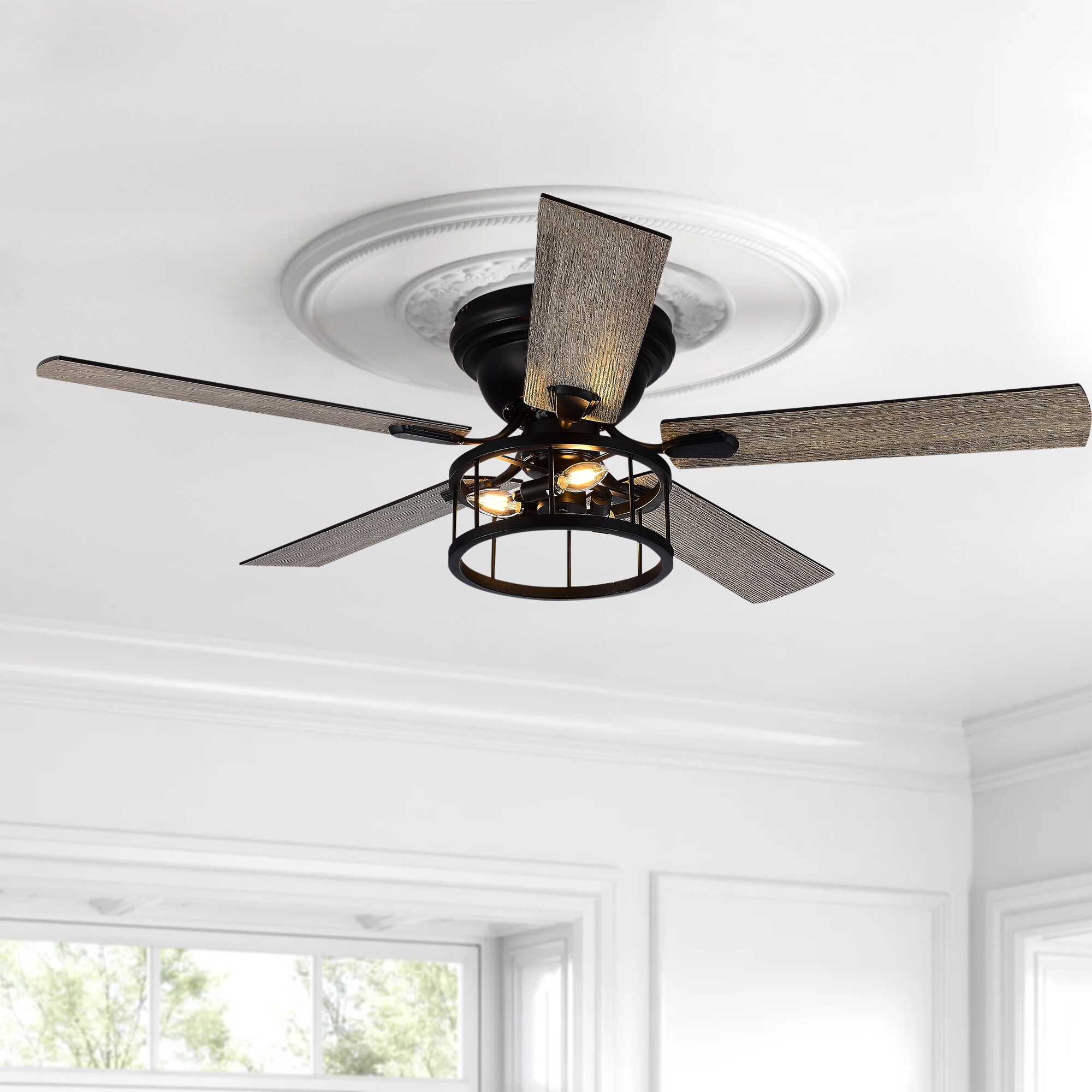⭐️kumi⭐️ Harbor Breeze 52-in Ceiling Fan with Light Kit and Remote (5