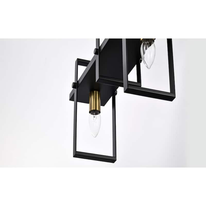 Mia 32 Inch Candle Style Kitchen Island Chandelier 5 Light - N/A