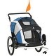 preview thumbnail 11 of 15, Aosom 2-in-1 Pet Bike Trailer, Dog Stroller, Small Pet Bicycle Cart Carrier with Safety Leash, and Easy Fold Design