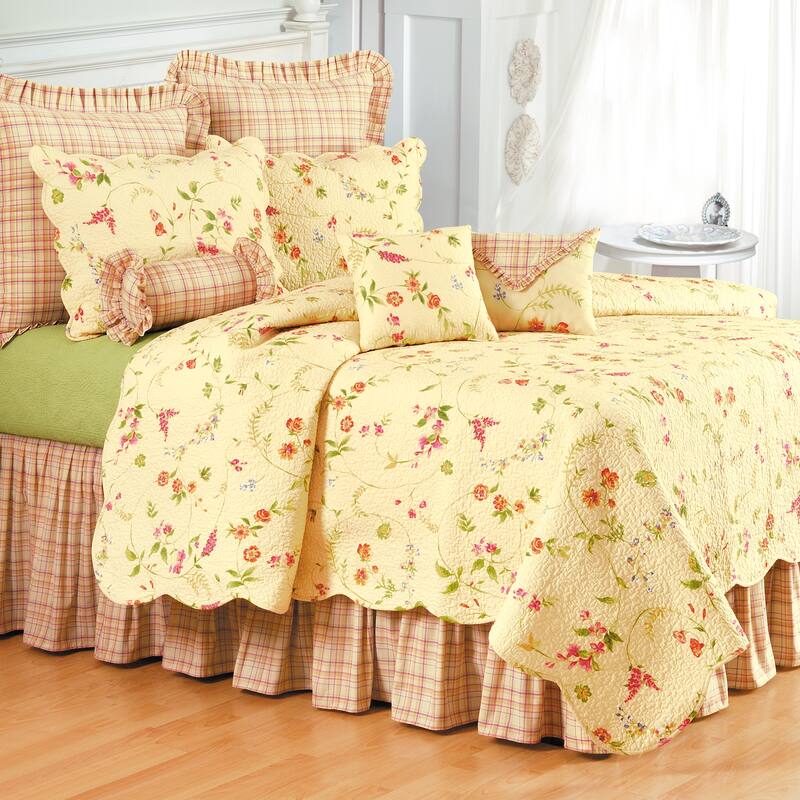 Priscilla Plaid Bed Skirt - Queen