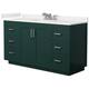 Option Green / White Quartz Top / Brushed Nickel Hardware