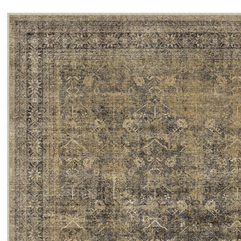 HomeRoots Medallion Traditional Rectangle Area Rug