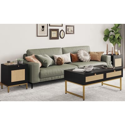 Natural Rattan Side Table