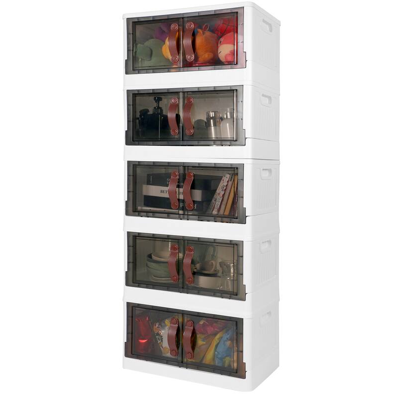 Plastic Storage Cabinet with Lids