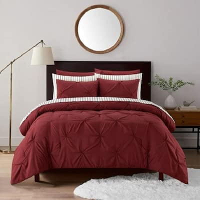 Sharper Image 9-Piece Down Alternative Pintuck Bed-in-a-Bag Set